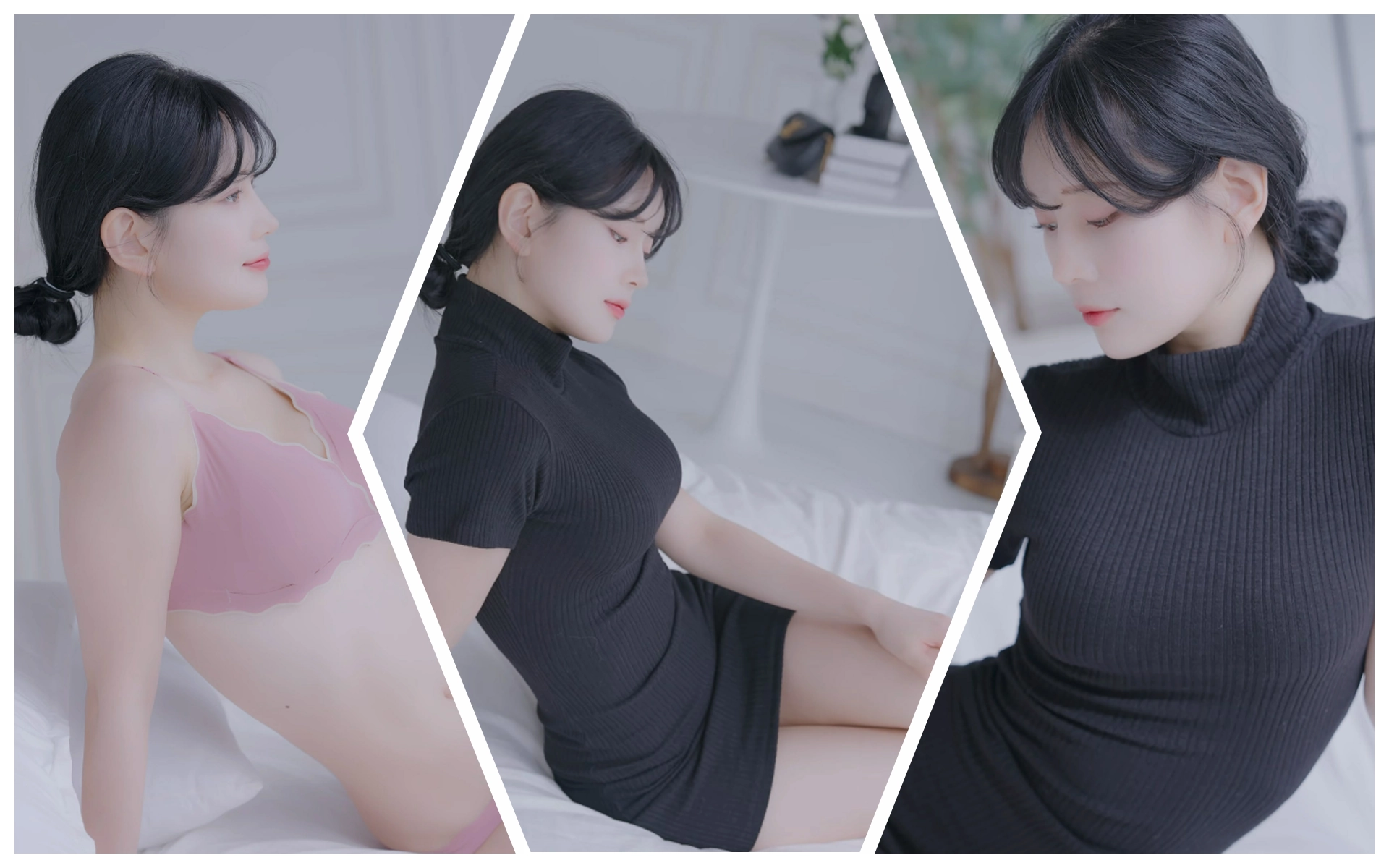 时装模特HeeSol内衣广告片+黑色长裙👗4K原片-NOVENDREAM