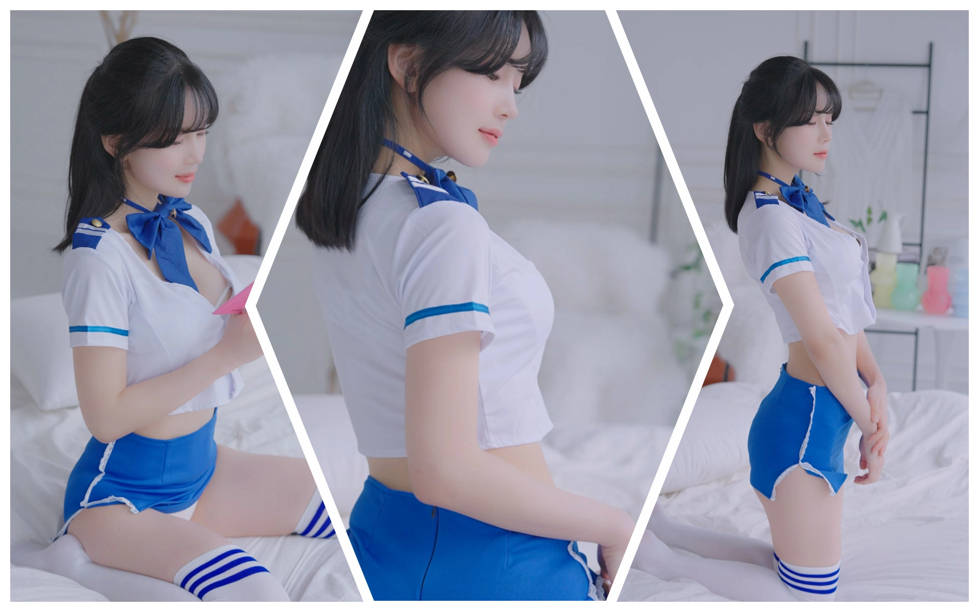 时装模特HeeSol内衣广告片+白蓝衬衫款👗4K原片-NOVENDREAM