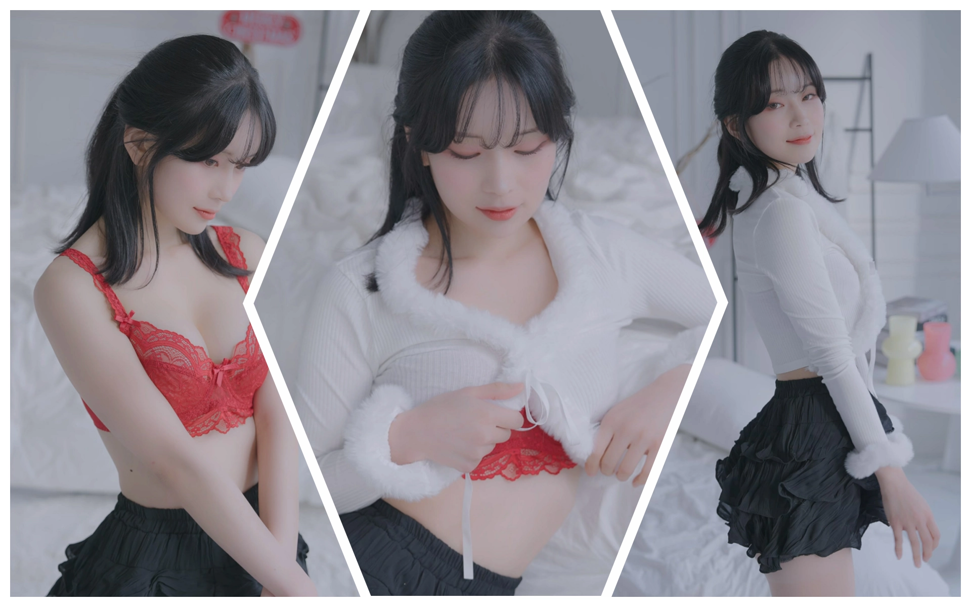 时装模特HeeSol内衣广告片+白色衫长款👗4K原片-NOVENDREAM