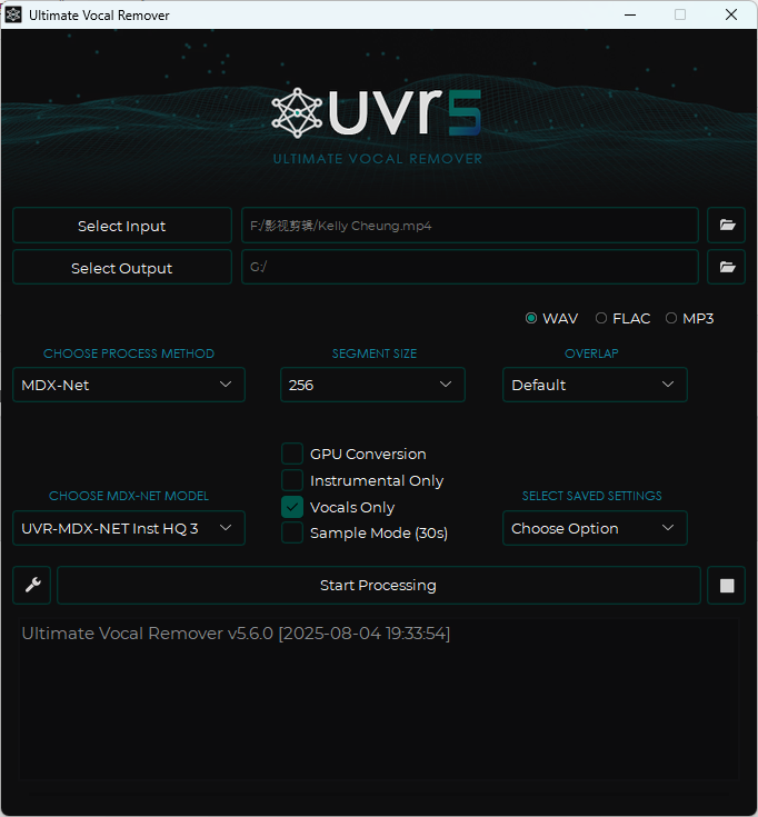 图片[2]-Ultimate Vocal Remover 5.6-人声伴奏分离工具-逃课猫Deepfacelab|AI智能研究站